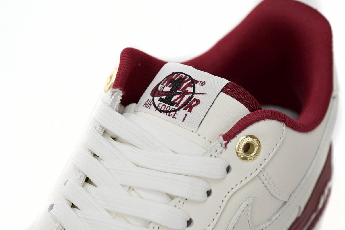 Nike Air Force 1’07 Low Beige Red DQ7582-100 - Image 8