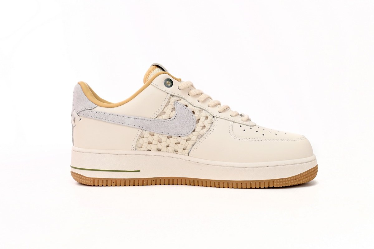 Nike Air Force 1 Low '07 Premium NAI-KE Bamboo Weave FN0369-101 - Image 5