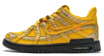 Nike Air Rubber Dunk Off-White University Gold  CU6015-700
