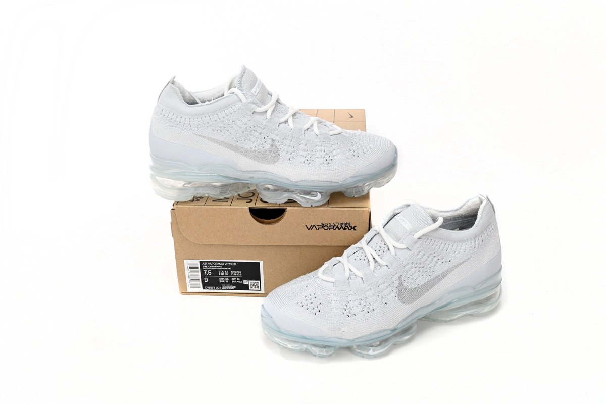 Nike Air VaporMax 2023 Flyknit Pure Platinum DV1678-002 - Image 3
