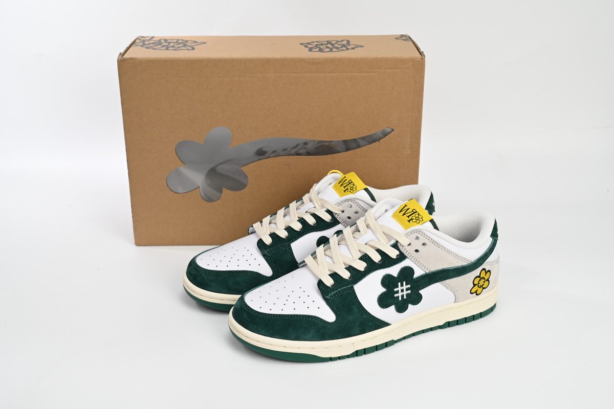 Nike SB Dunk Low WTP"MOSS" DUNK White Blue 124-93-034 - Image 3