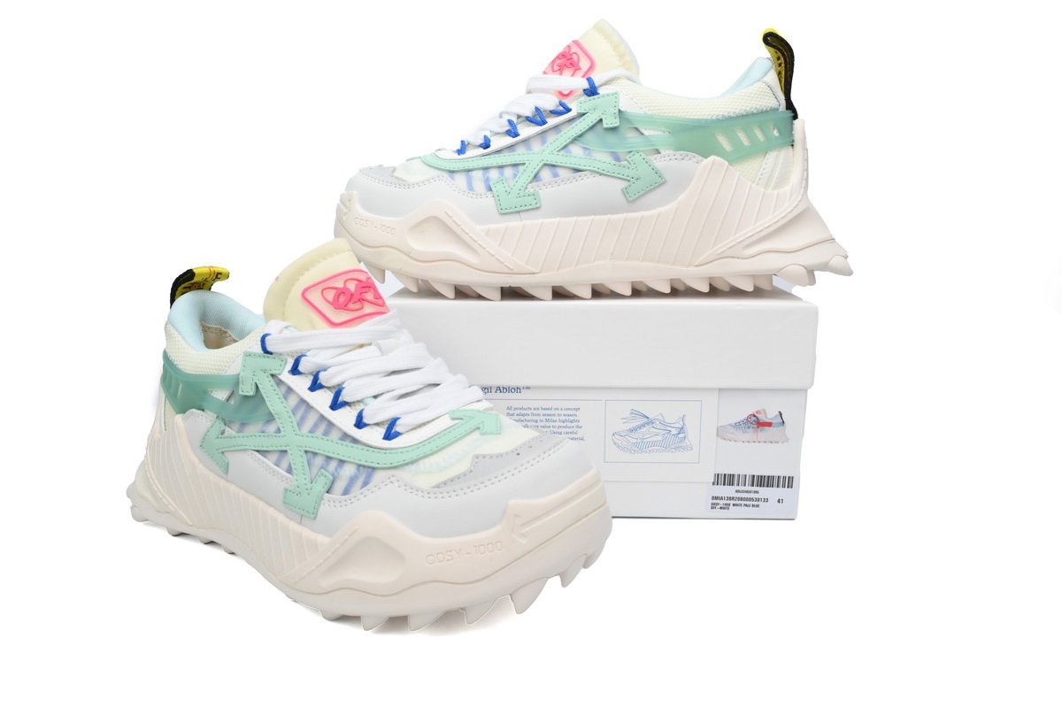 OFF-WHITE Out Of Light Green And White OMIA139S 2080004 530133 - Image 3
