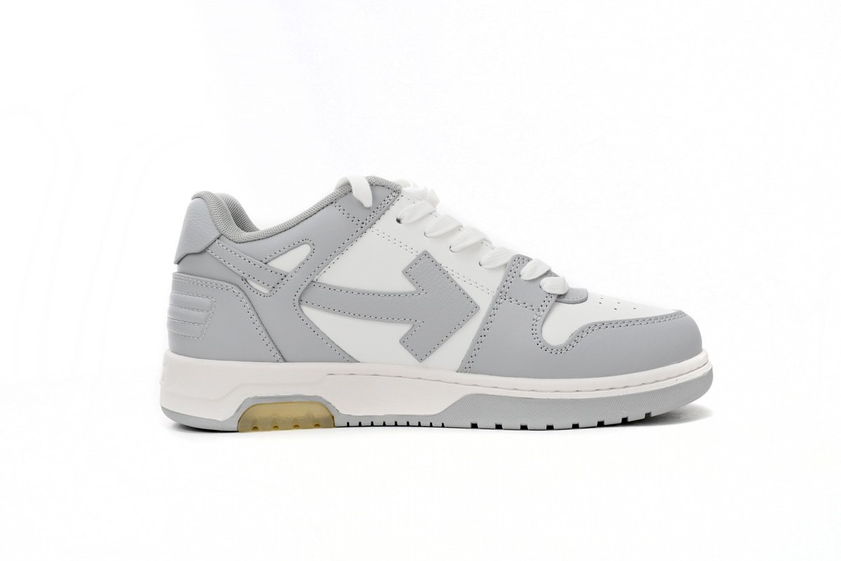 OFF-WHITE Out Of Office "OOO" Low Tops Grey White OMIA189 C99LEA00 40901 - Image 6