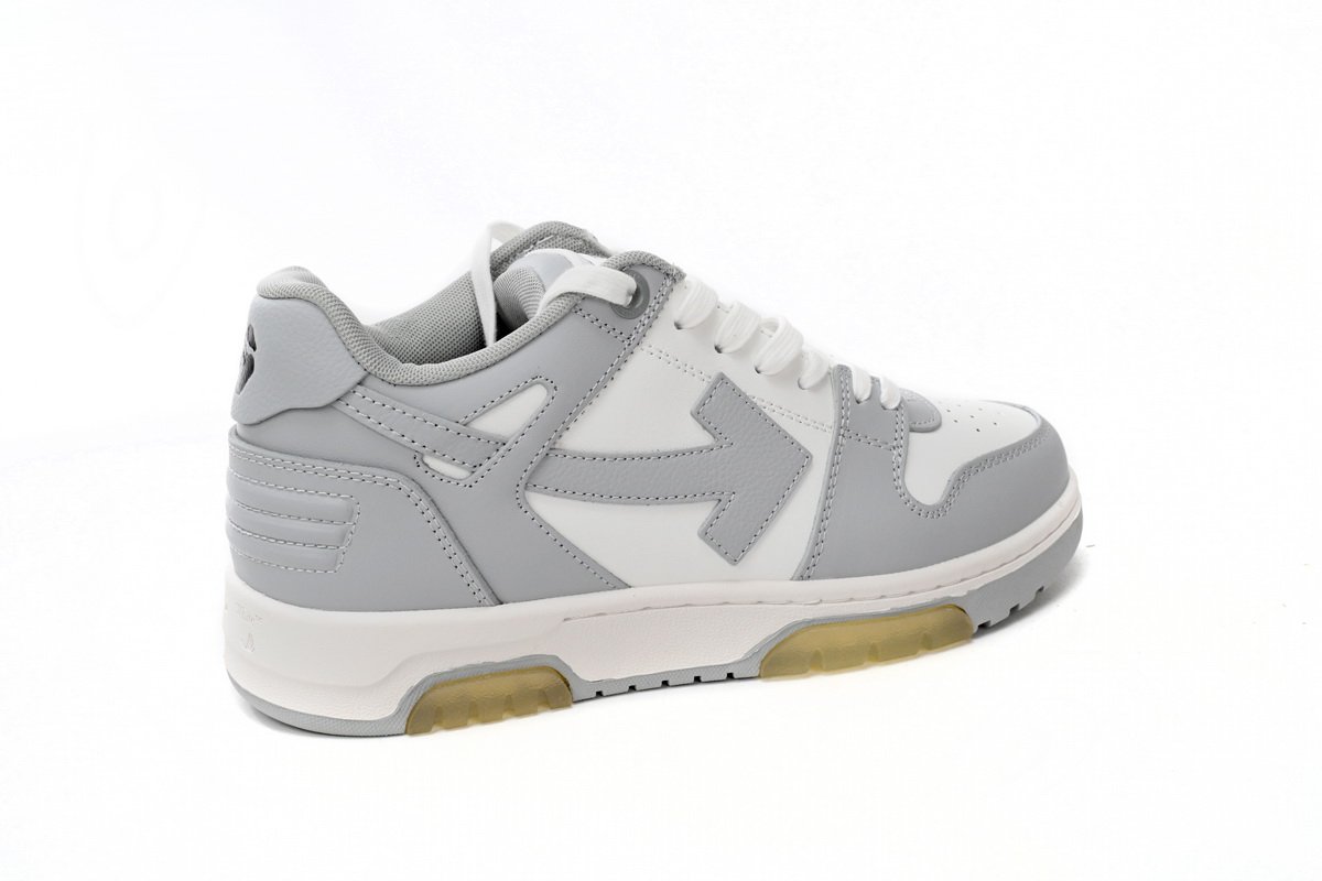 OFF-WHITE Out Of Office "OOO" Low Tops Grey White OMIA189 C99LEA00 40901 - Image 10