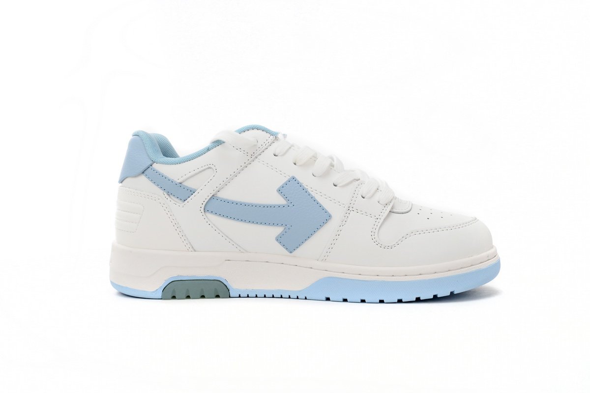 OFF-WHITE Out Of Office OOO 30 MM Low Tops White Light Blue OMIA189C99LEA0010145 - Image 5