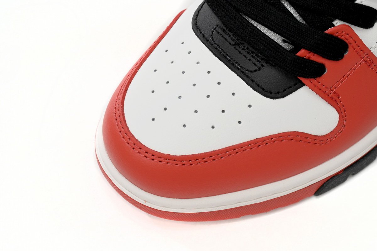 OFF-WHITE Out Of Office OOO Low Tops Black White Red OMIA189S23LEA0012510 - Image 12