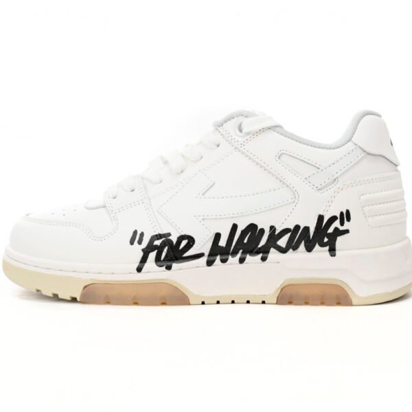 OFF-WHITE Out Of Office OOO Low Tops For Walking White Black OMIA189R21 LEA00 20101