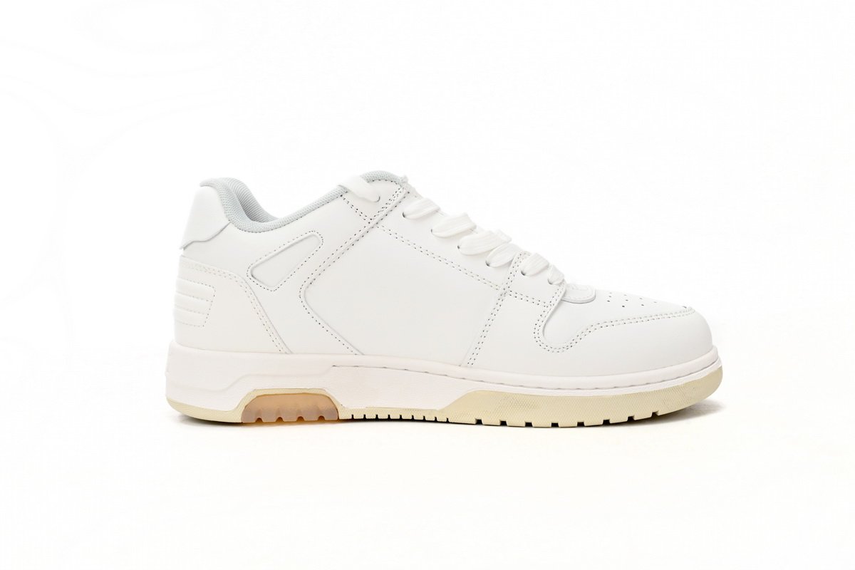 OFF-WHITE Out Of Office OOO Low Tops For Walking White Black OMIA189R21 LEA00 20101 - Image 9