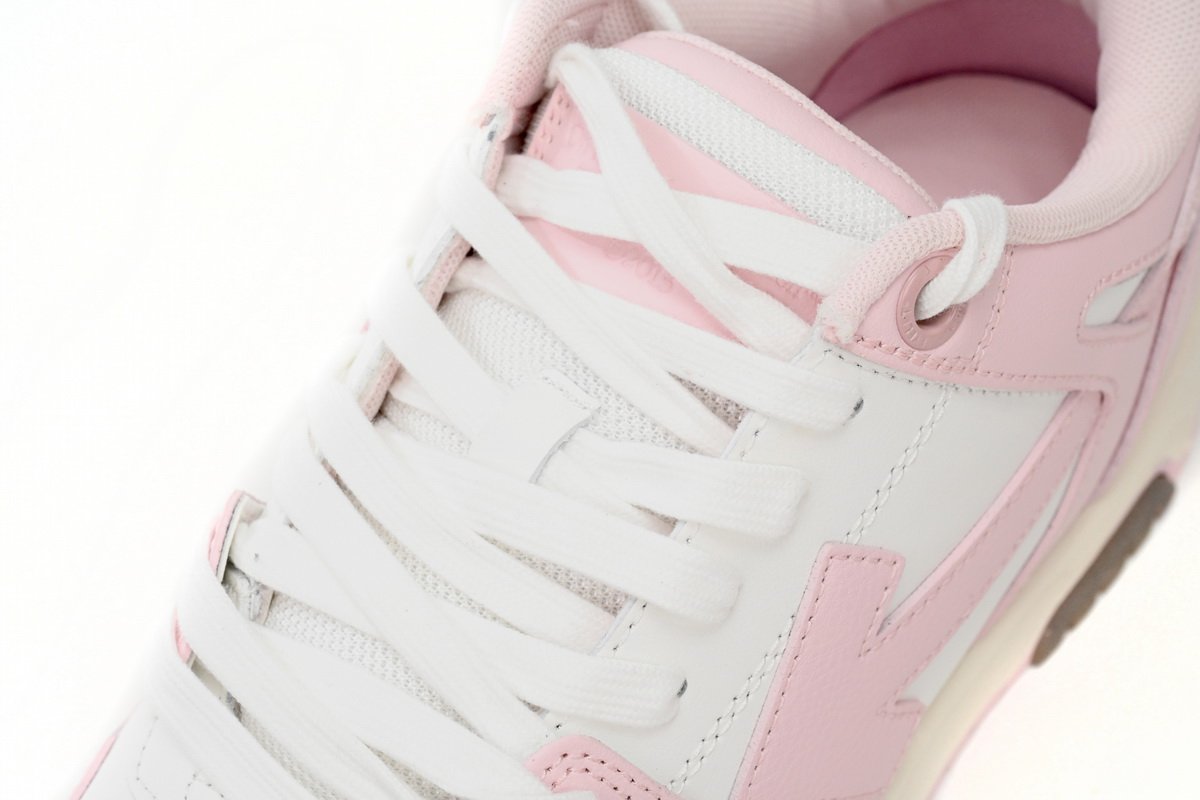 OFF-WHITE Out Of Office OOO Low Tops White Light Pink OWIA259F21LEA0010130 - Image 7