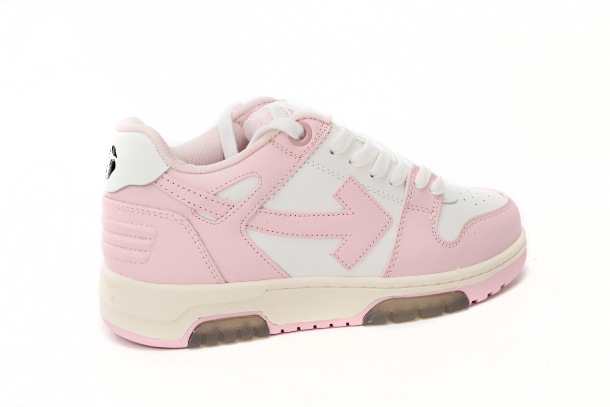 OFF-WHITE Out Of Office OOO Low Tops White Light Pink OWIA259F21LEA0010130 - Image 3