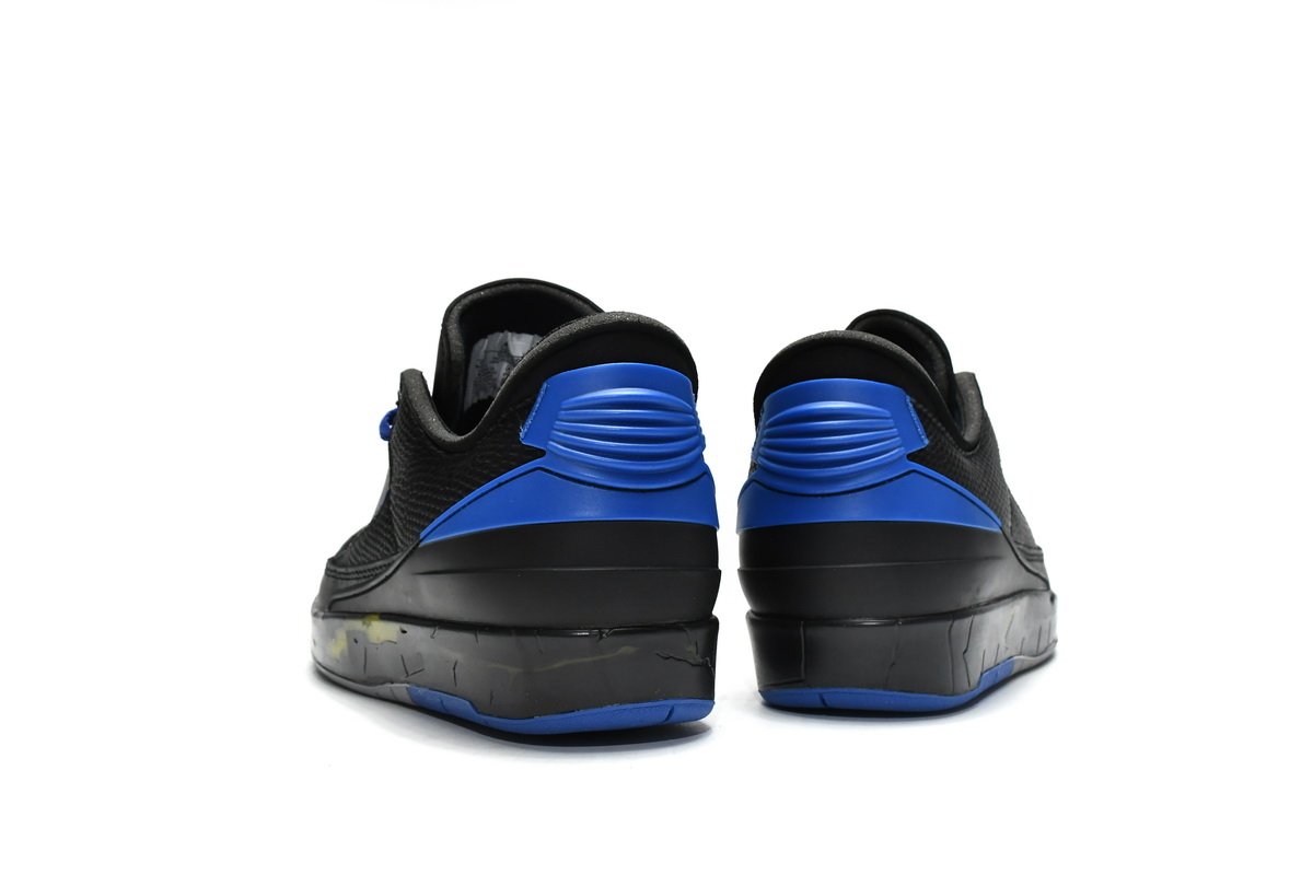 Off White x Air Jordan 2 Retro Low SP Black and Varsity Roy  DJ4375-004 - Image 13