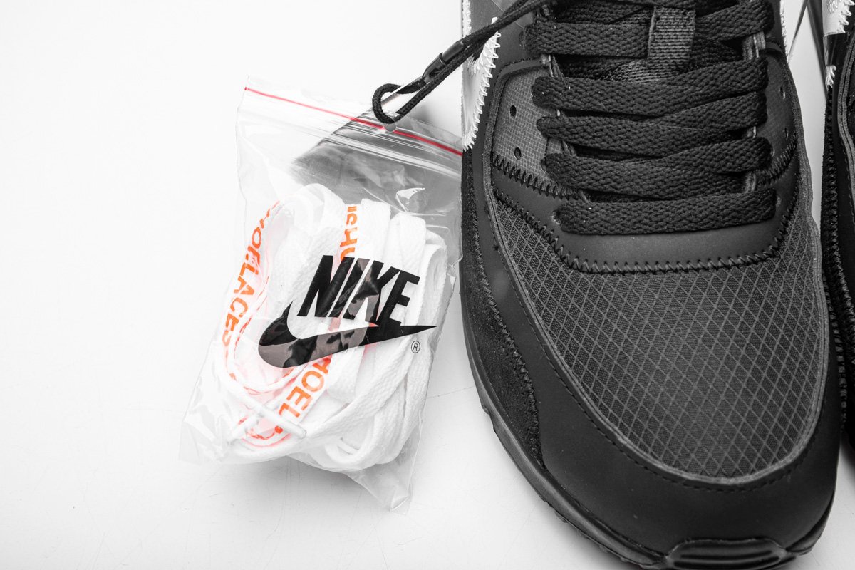 Off-White x Nike Air Max 90 “All Black” AA7293-001 - Image 9