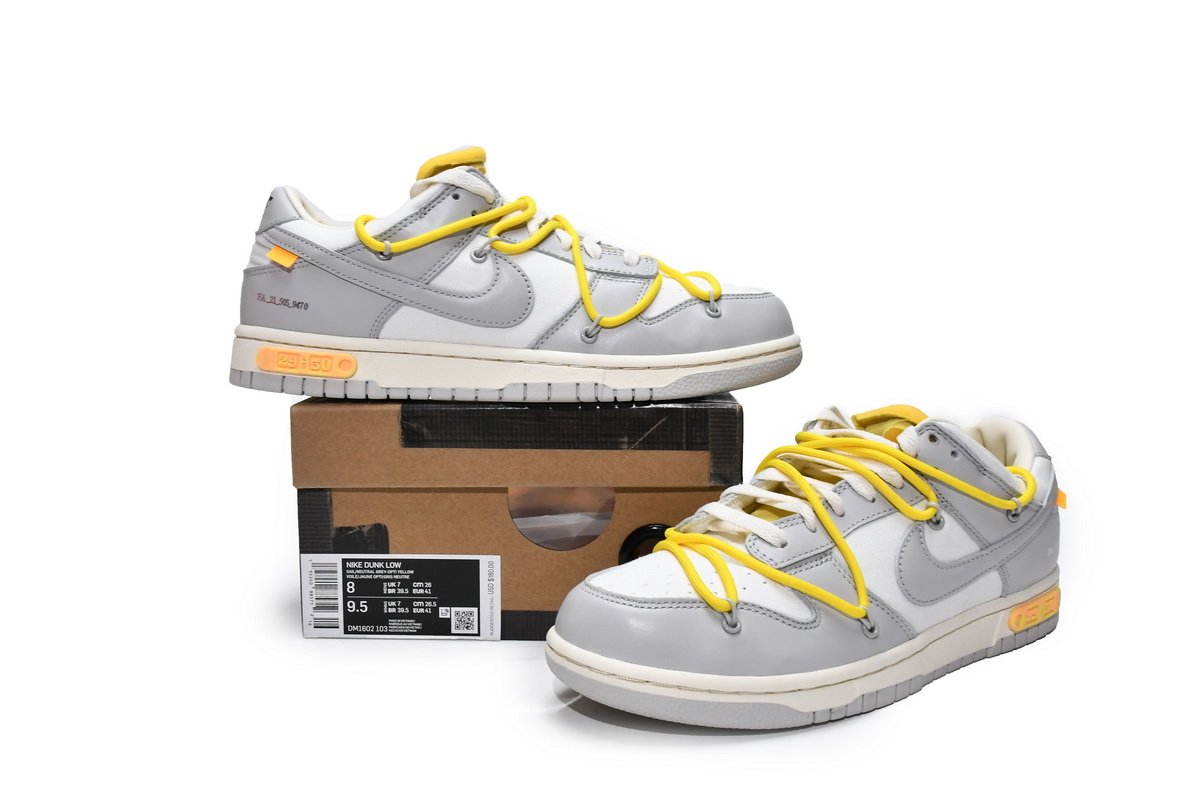OFF WHITE x Nike Dunk SB Low The 50 NO.29 DM1602-103 - Image 7