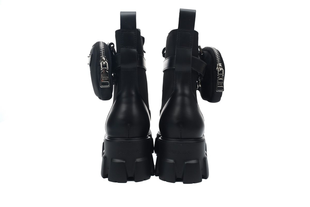 Prada Monolith thick soled Martin boots black - Image 4