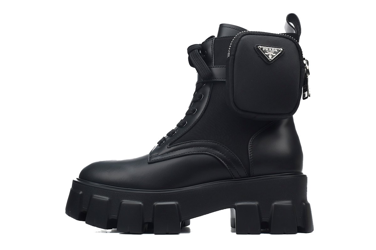 Prada Monolith thick soled Martin boots black - Image 1