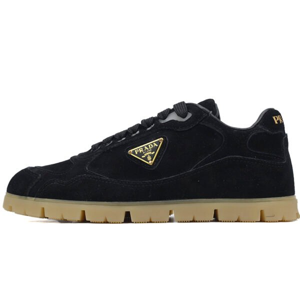 Prada Trail Suede Sneakers Black