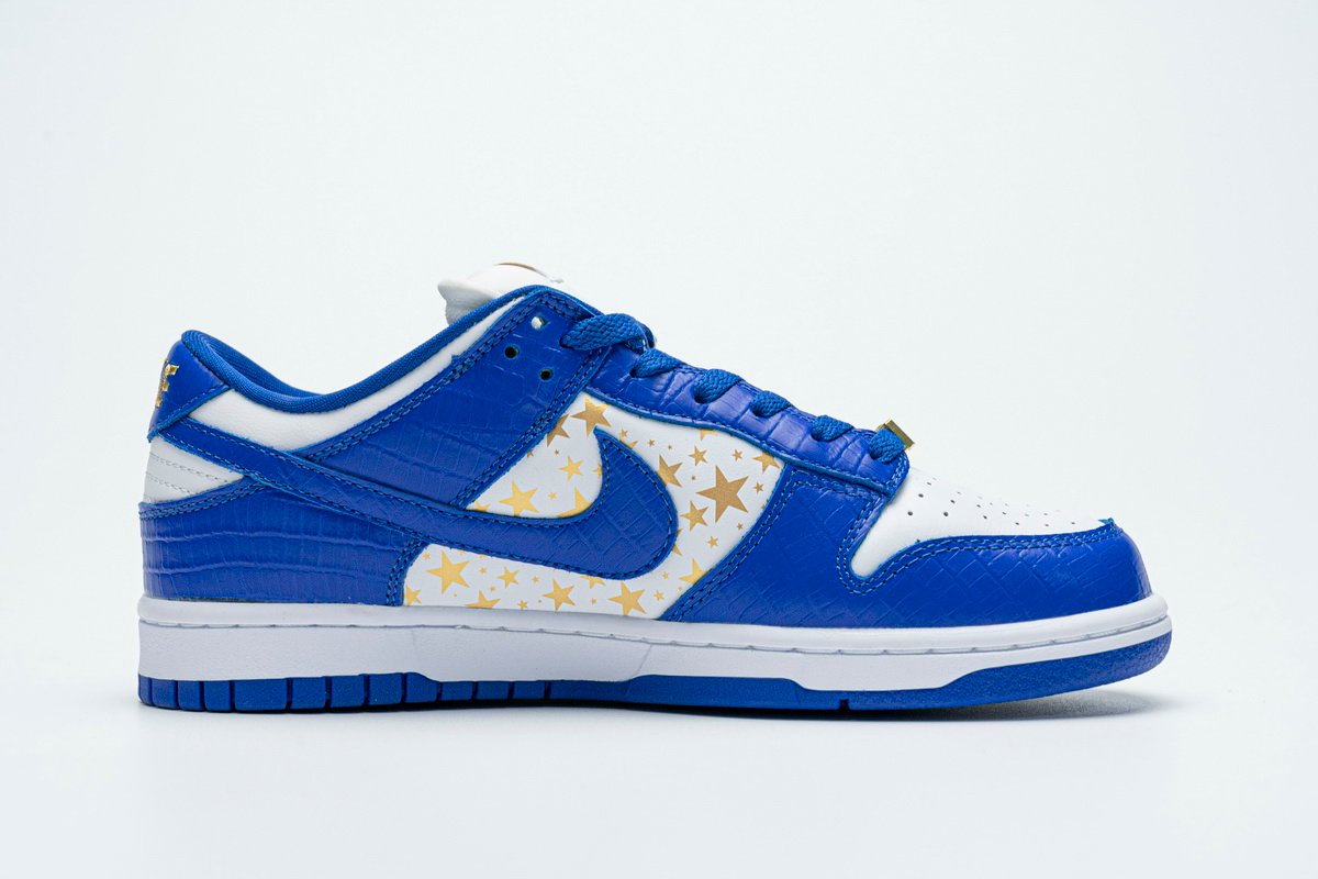 Supreme x Nike SB Dunk Low "Blue Stars” DH3228-100 - Image 2
